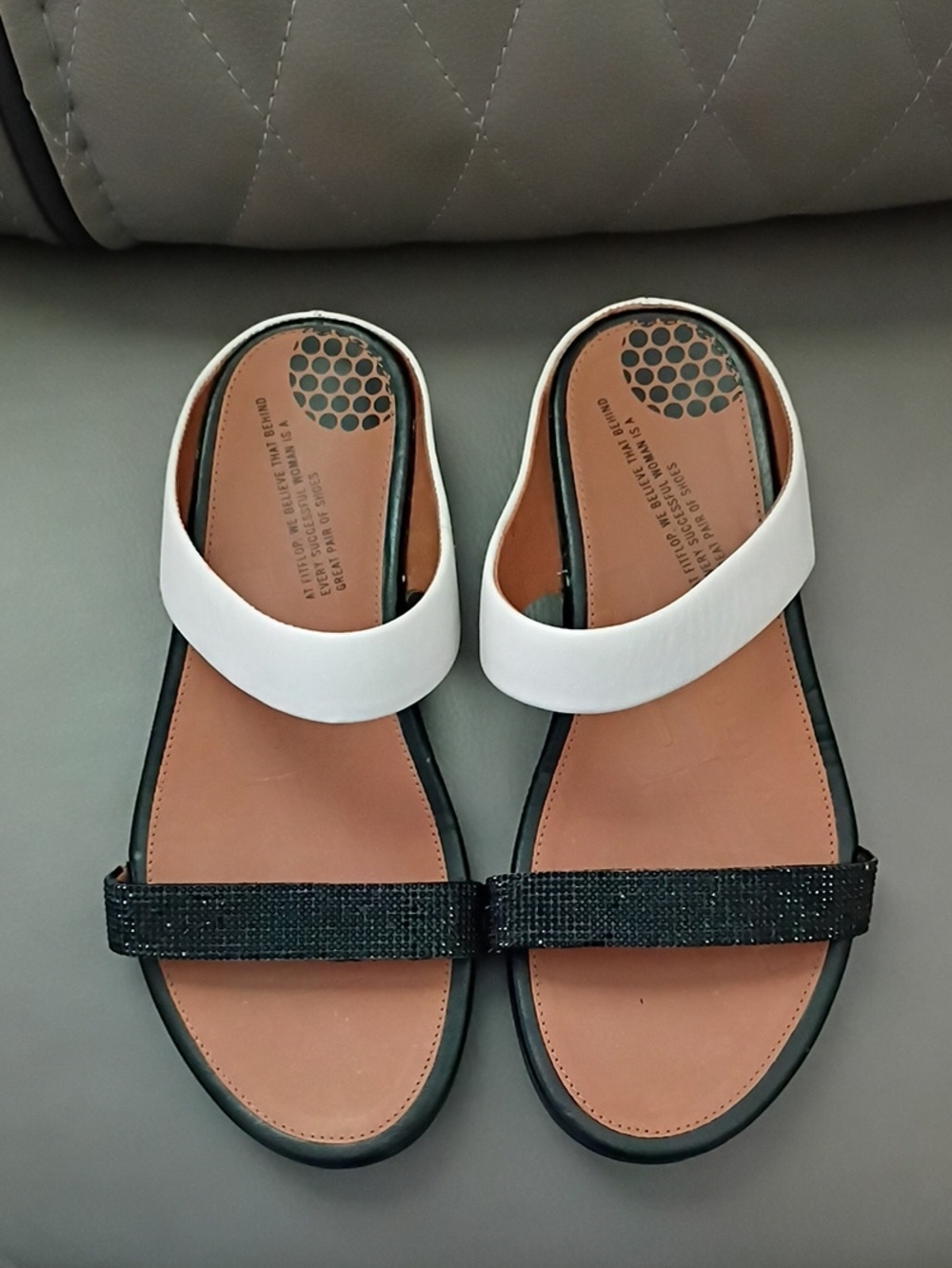 FitFlop Banda Micro-Crystal Slide Sandals